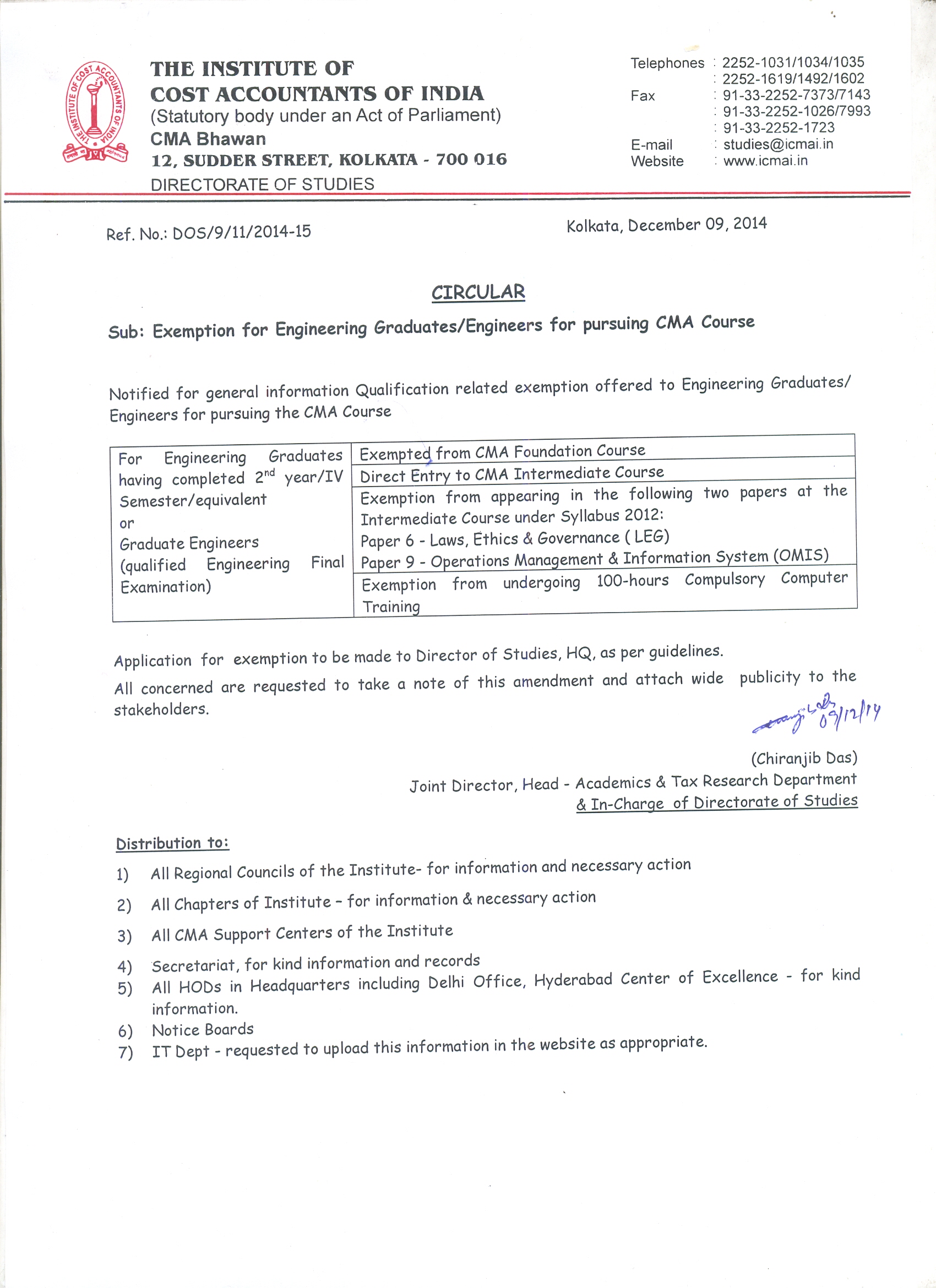 Law amendment for cma june 2019 date